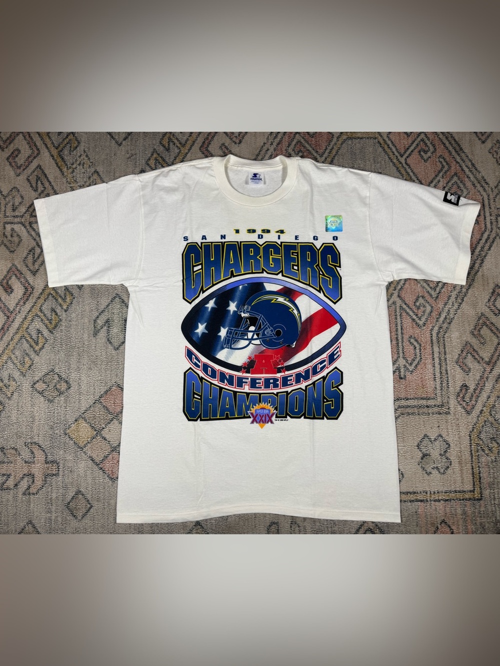 Vtg 1994 Starter NWOT Dead Stock San Diego AFC Champions Super Bowl XXIX Large
